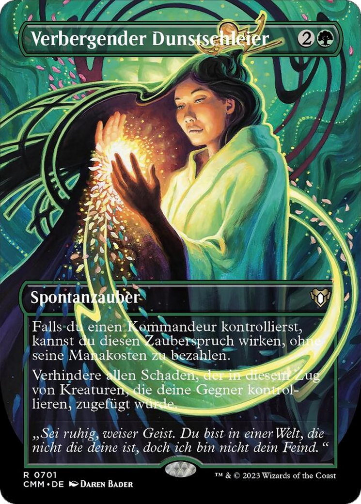 Obscuring Haze (Borderless Alternate Art) [Commander Masters] | North Game Den