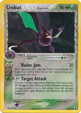 Crobat (2/113) (Delta Species) (Stamped) [EX: Delta Species] | North Game Den