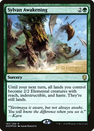 Sylvan Awakening [Dominaria Promos] | North Game Den