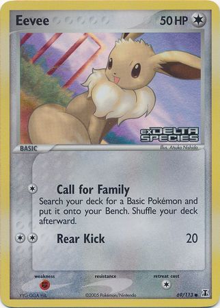 Eevee (69/113) (Stamped) [EX: Delta Species] | North Game Den
