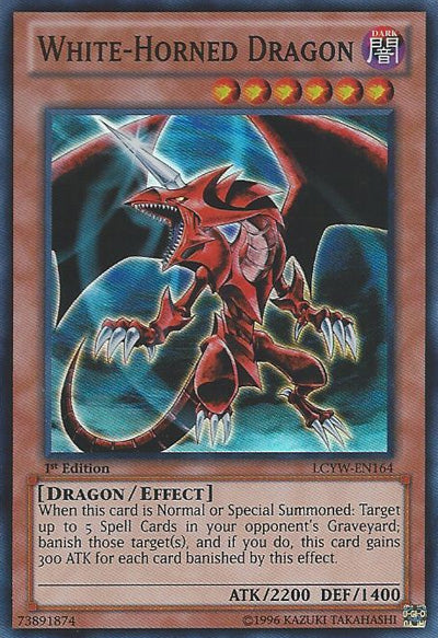 White-Horned Dragon [LCYW-EN164] Super Rare | North Game Den