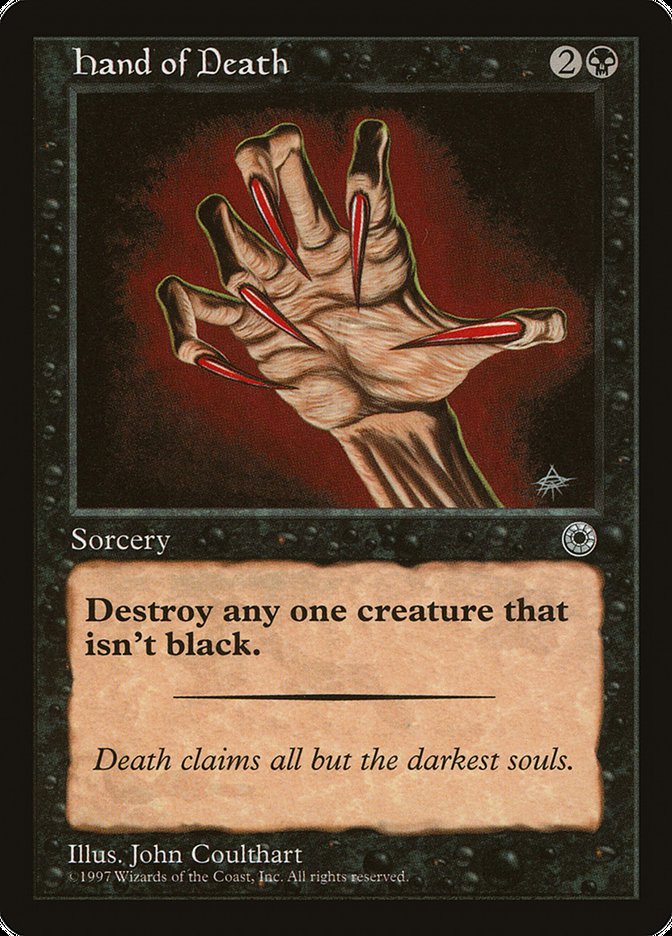 Hand of Death (Without Creature Color Explanation) [Portal] | North Game Den