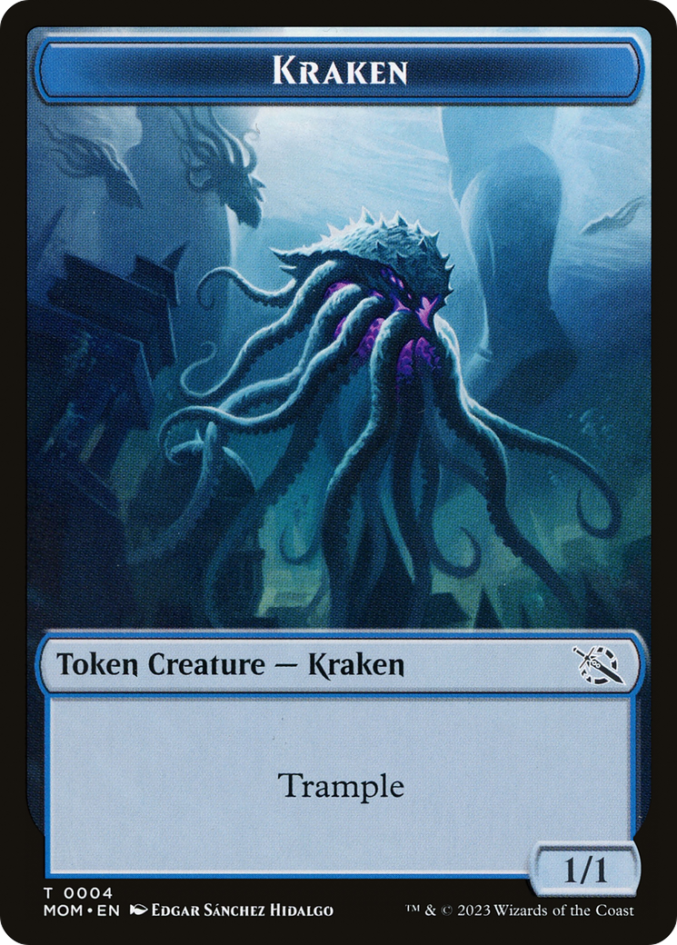 Soldier // Kraken Double-Sided Token [March of the Machine Tokens] | North Game Den