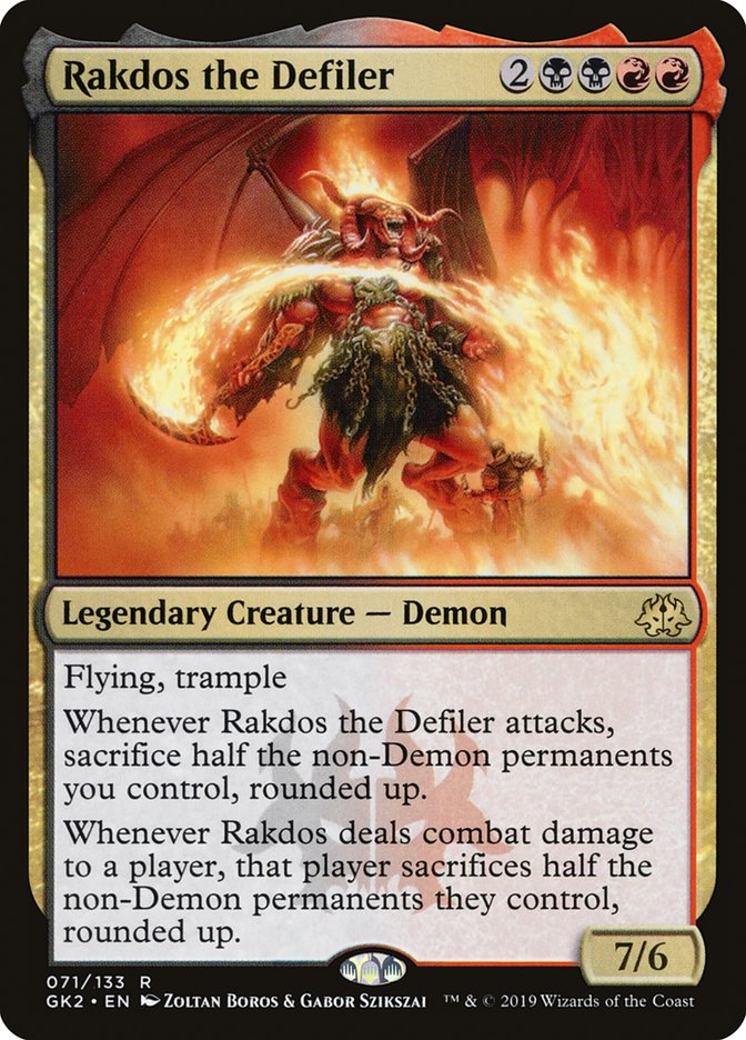 Rakdos the Defiler [Ravnica Allegiance Guild Kit] | North Game Den