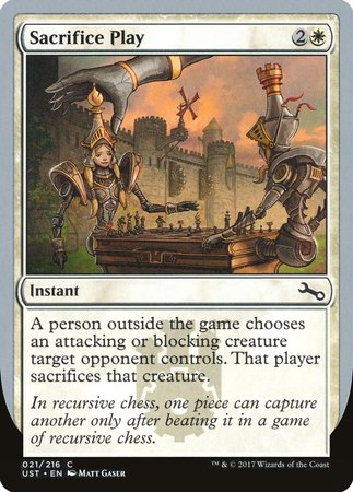 Sacrifice Play [Unstable] | North Game Den