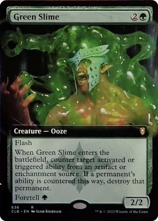 Green Slime (Extended Art) [Commander Legends: Battle for Baldur's Gate] | North Game Den