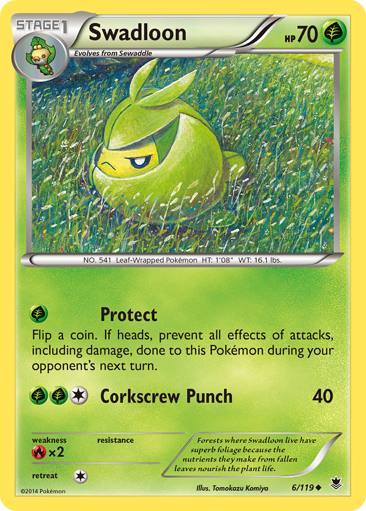 Swadloon (6/119) [XY: Phantom Forces] | North Game Den