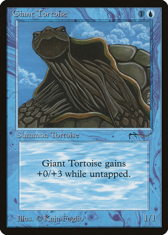 Giant Tortoise (Dark Mana Cost) [Arabian Nights] | North Game Den