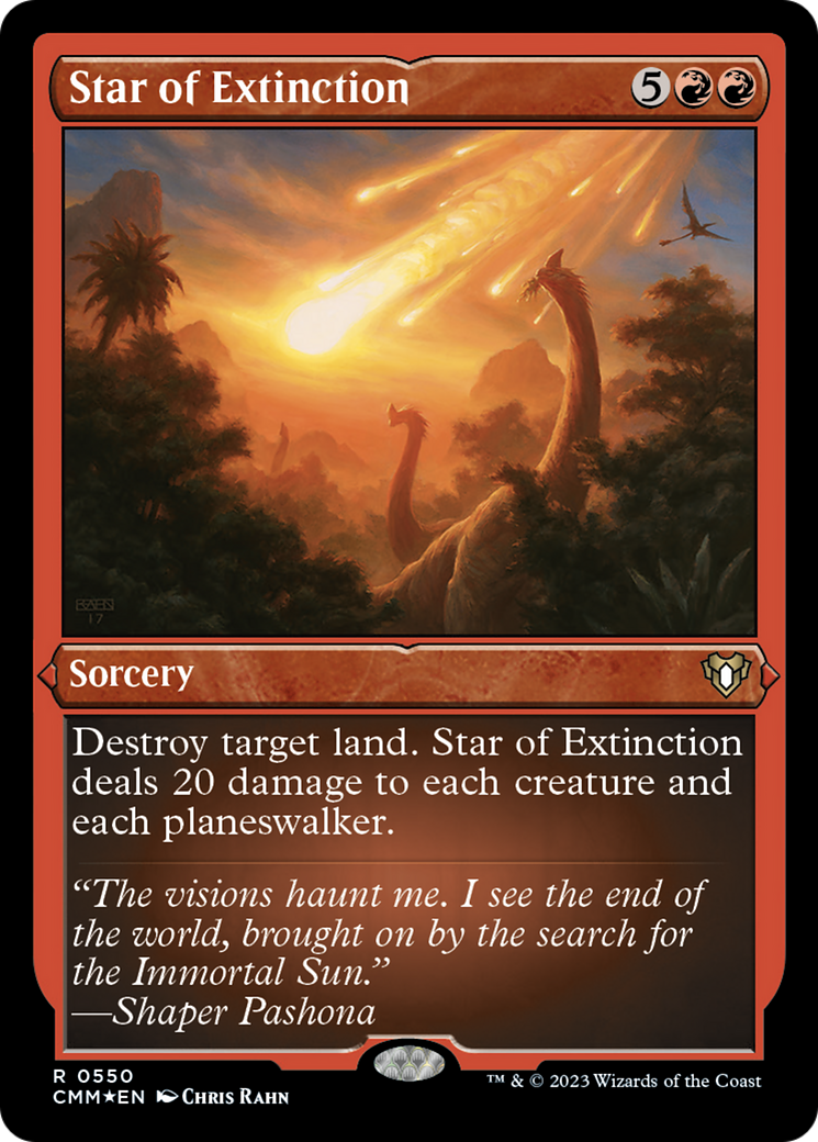 Star of Extinction (Foil Etched) [Commander Masters] | North Game Den