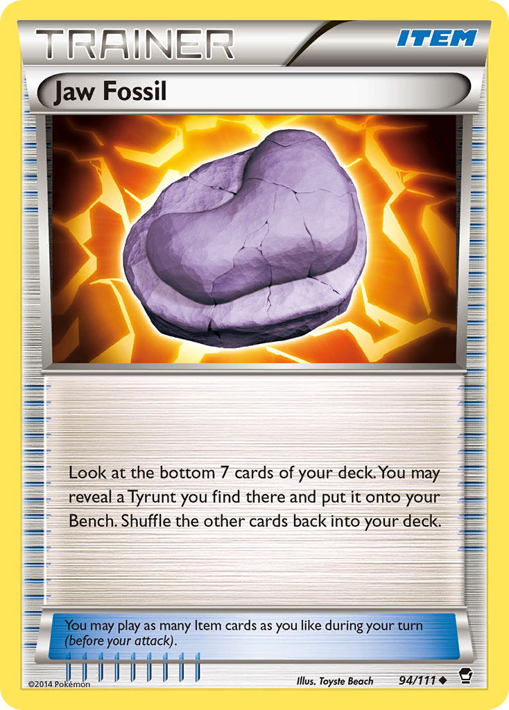 Jaw Fossil (94/111) [XY: Furious Fists] | North Game Den