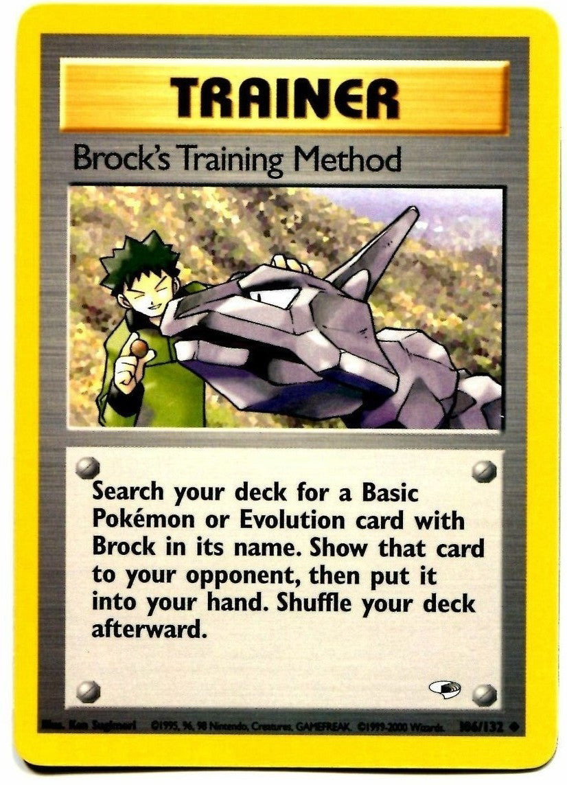 Brock's Training Method (106/132) [Gym Heroes Unlimited] | North Game Den