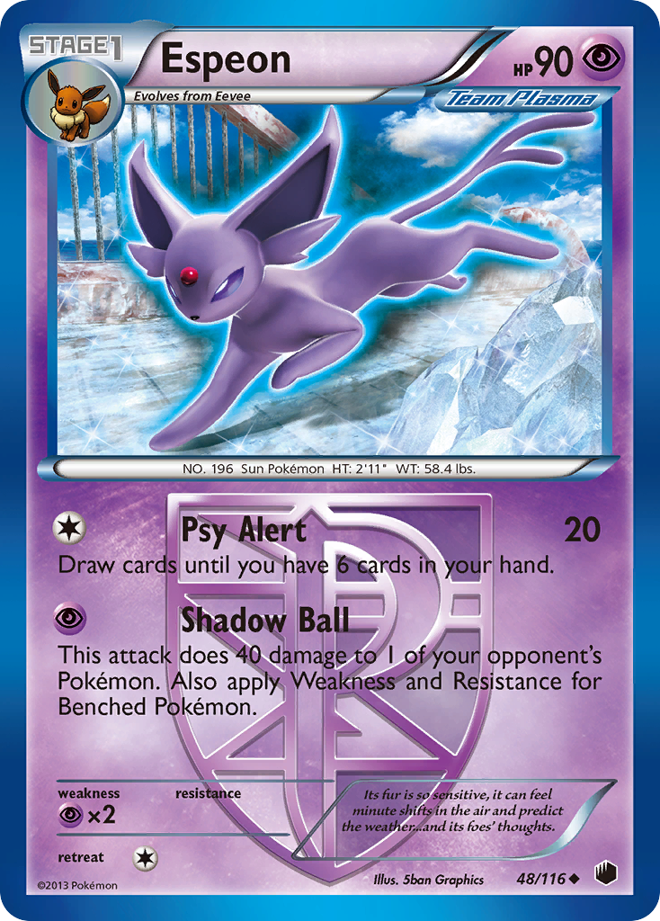 Espeon (48/116) [Black & White: Plasma Freeze] | North Game Den