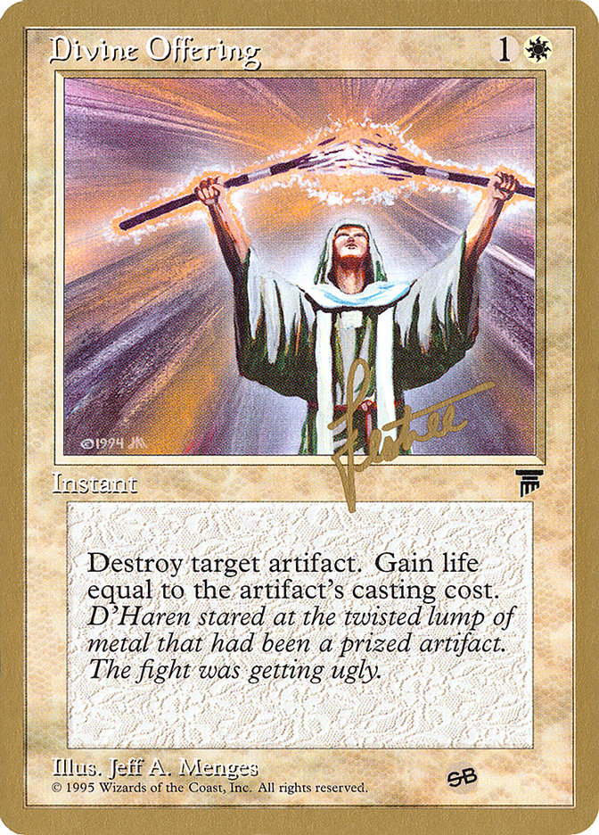 Divine Offering (Bertrand Lestree) (SB) [Pro Tour Collector Set] | North Game Den