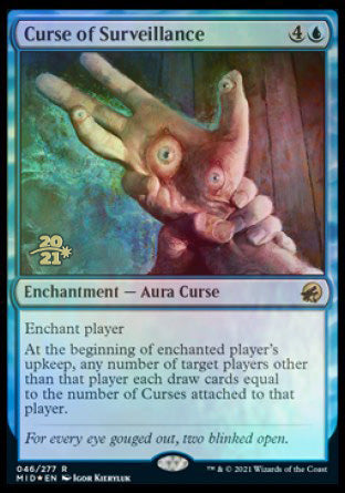 Curse of Surveillance [Innistrad: Midnight Hunt Prerelease Promos] | North Game Den