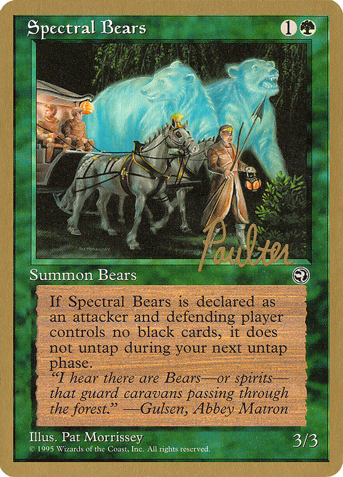 Spectral Bears (Preston Poulter) [Pro Tour Collector Set] | North Game Den
