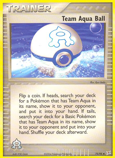 Team Aqua Ball (75/95) [EX: Team Magma vs Team Aqua] | North Game Den