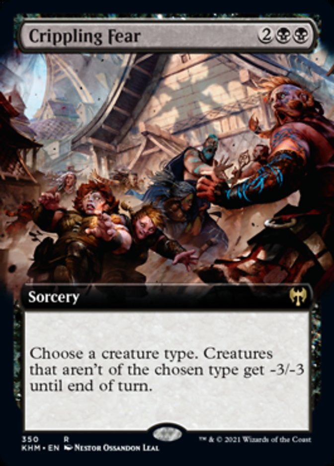 Crippling Fear (Extended Art) [Kaldheim] | North Game Den