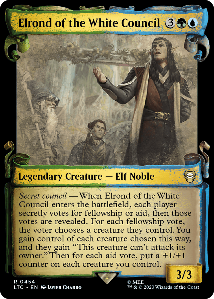 Elrond of the White Council [The Lord of the Rings: Tales of Middle-Earth Commander Showcase Scrolls] | North Game Den