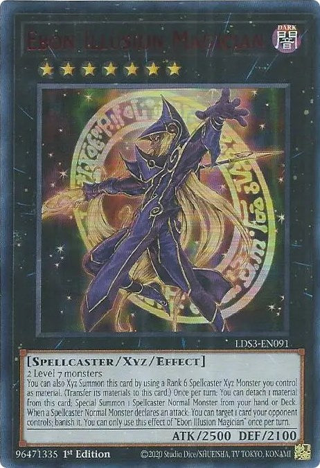 Ebon Illusion Magician (Red) [LDS3-EN091] Ultra Rare | North Game Den