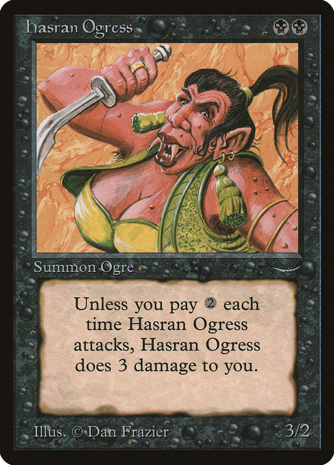 Hasran Ogress (Dark Mana Cost) [Arabian Nights] | North Game Den