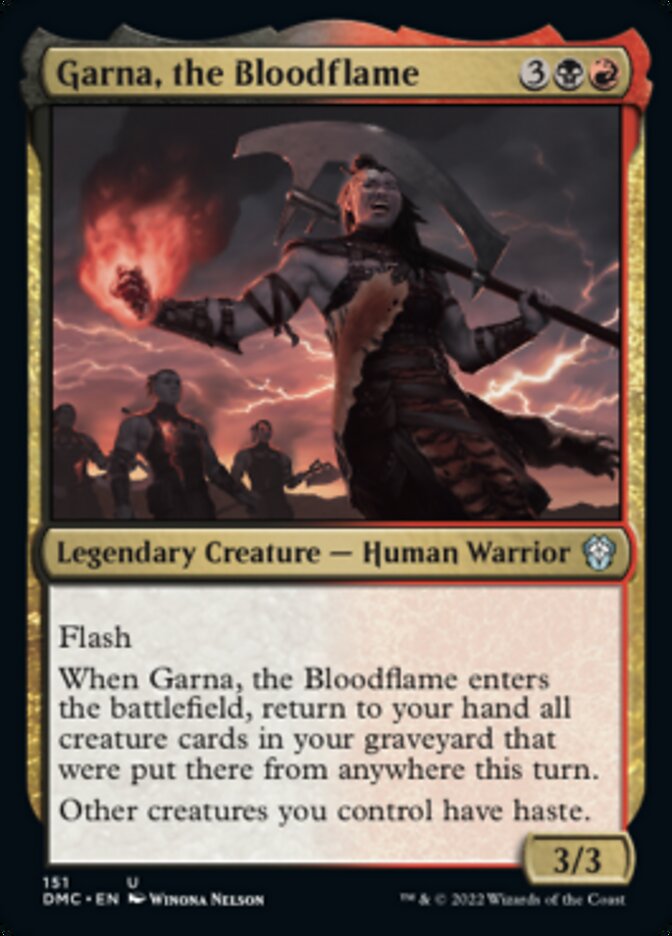 Garna, the Bloodflame [Dominaria United Commander] | North Game Den