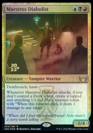 Maestros Diabolist [Streets of New Capenna Prerelease Promos] | North Game Den