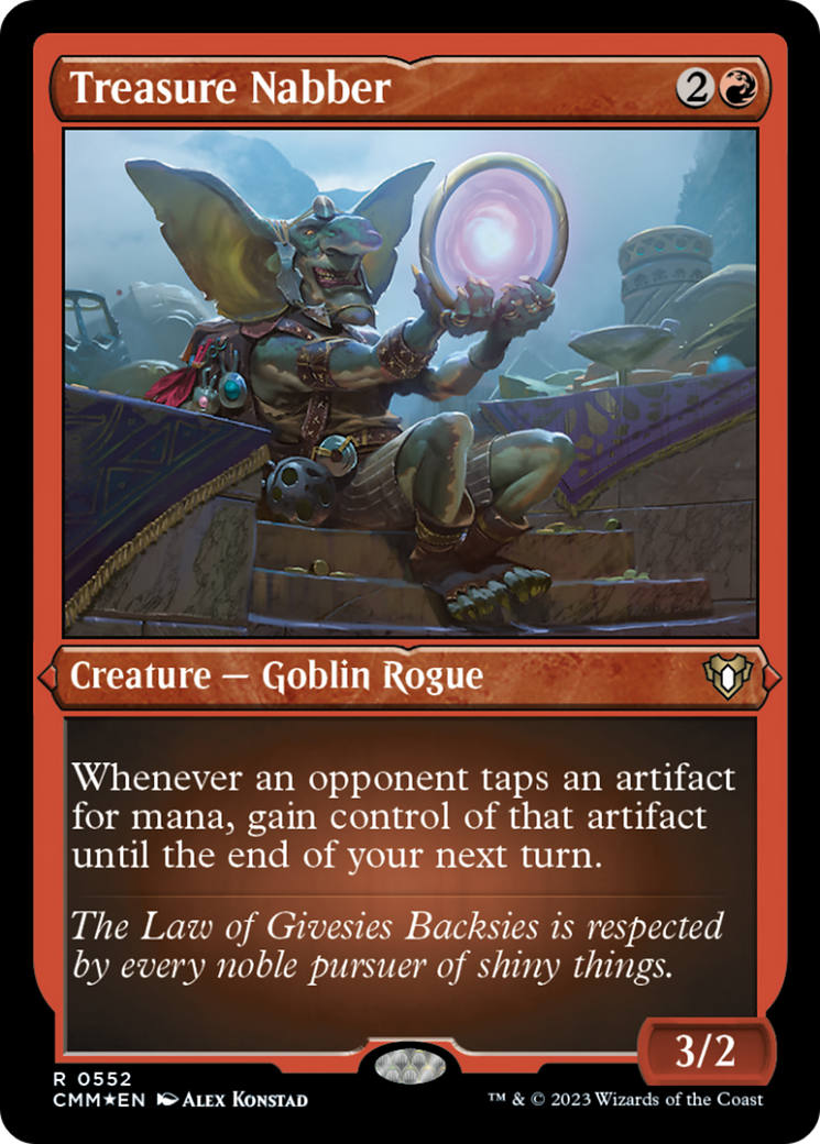 Treasure Nabber (Foil Etched) [Commander Masters] | North Game Den