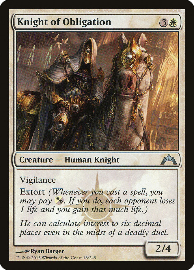 Knight of Obligation [Gatecrash] | North Game Den