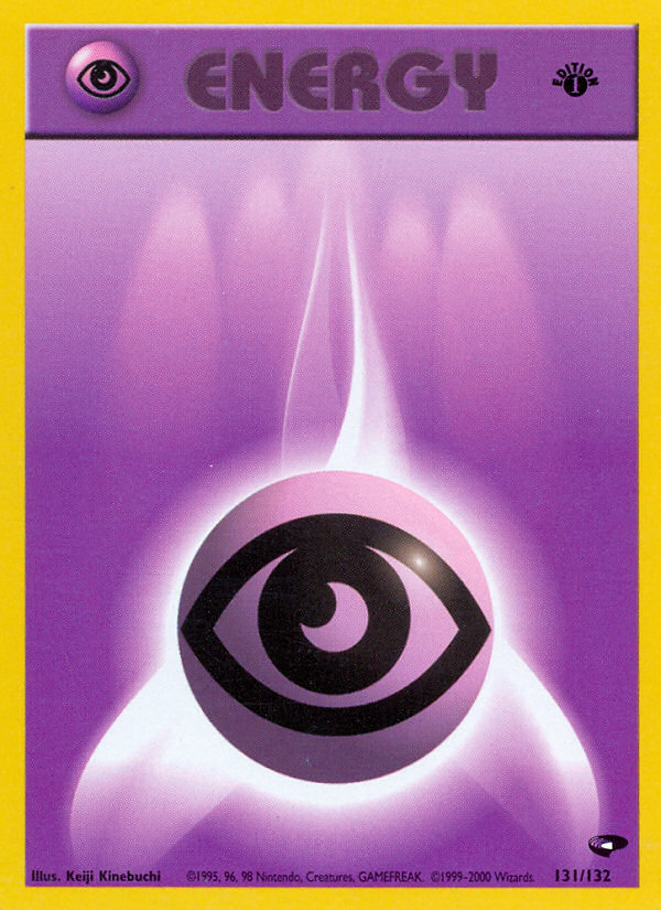 Psychic Energy (131/132) [Gym Challenge 1st Edition] | North Game Den