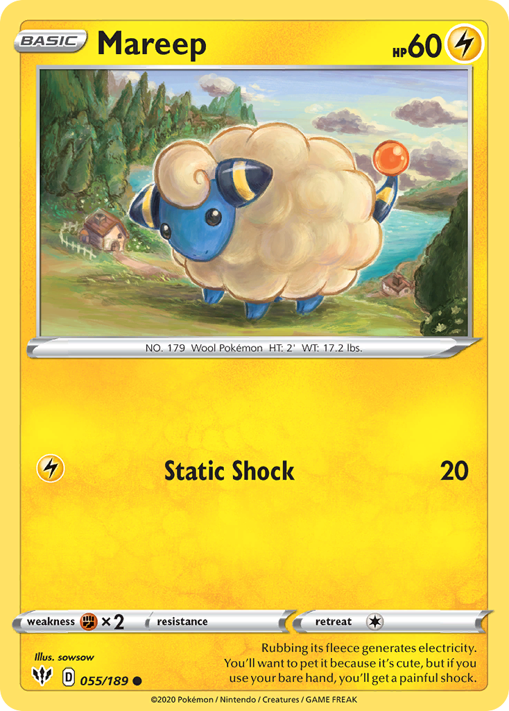 Mareep (055/189) [Sword & Shield: Darkness Ablaze] | North Game Den