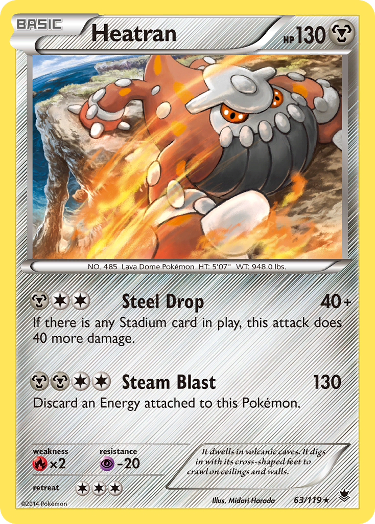 Heatran (63/119) [XY: Phantom Forces] | North Game Den