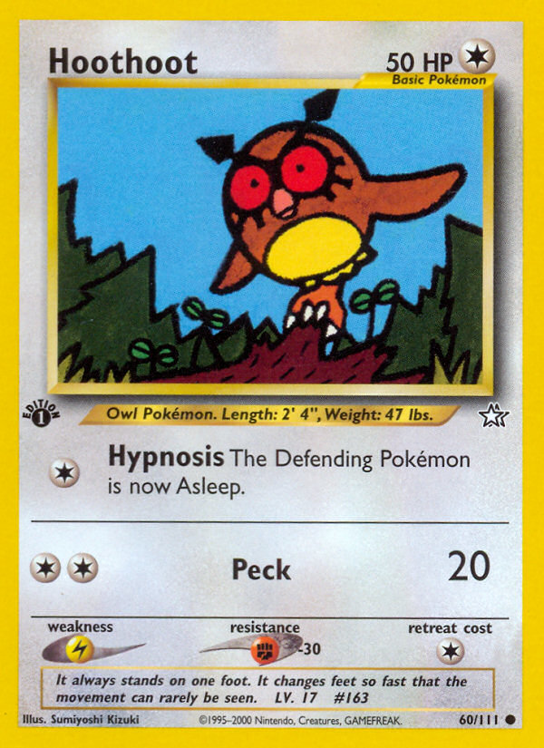 Hoothoot (60/111) [Neo Genesis 1st Edition] | North Game Den