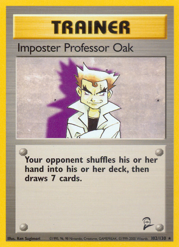 Imposter Professor Oak (102/130) [Base Set 2] | North Game Den