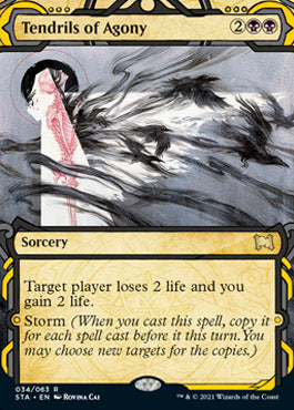 Tendrils of Agony (Etched Foil) [Strixhaven Mystical Archive] | North Game Den