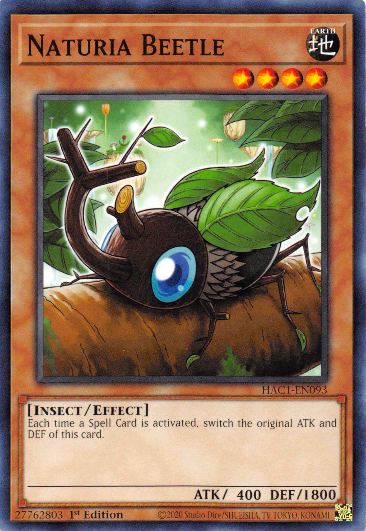 Naturia Beetle [HAC1-EN093] Common | North Game Den