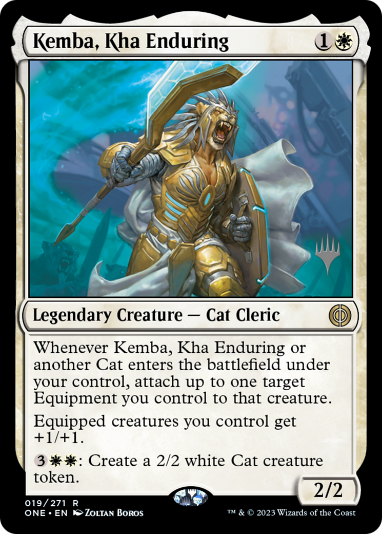 Kemba, Kha Enduring (Promo Pack) [Phyrexia: All Will Be One Promos] | North Game Den