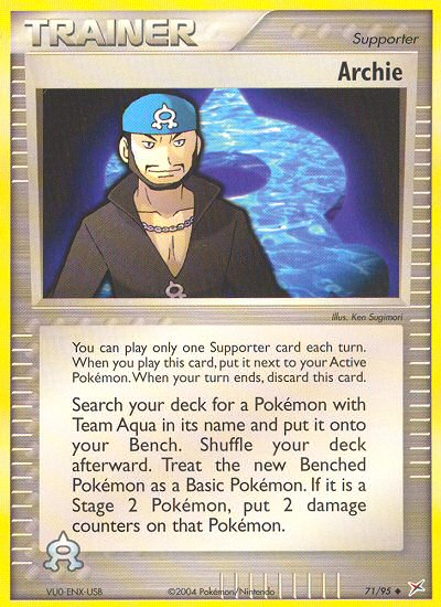 Archie (71/95) [EX: Team Magma vs Team Aqua] | North Game Den