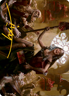 Gisa, Glorious Resurrector Art Card (Gold-Stamped Signature) [Innistrad: Midnight Hunt Art Series] | North Game Den