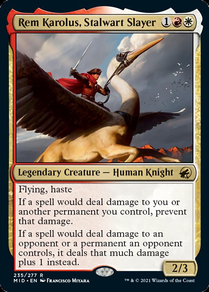 Rem Karolus, Stalwart Slayer [Innistrad: Midnight Hunt] | North Game Den
