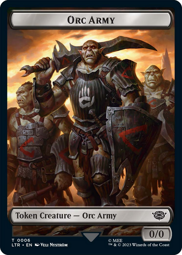 Food (09) // Orc Army (06) Double-Sided Token [The Lord of the Rings: Tales of Middle-Earth Tokens] | North Game Den