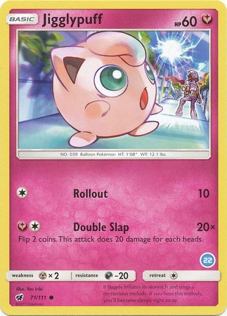 Jigglypuff (71/111) (Deck Exclusive #22) [Sun & Moon: Trainer Kit - Alolan Ninetales] | North Game Den