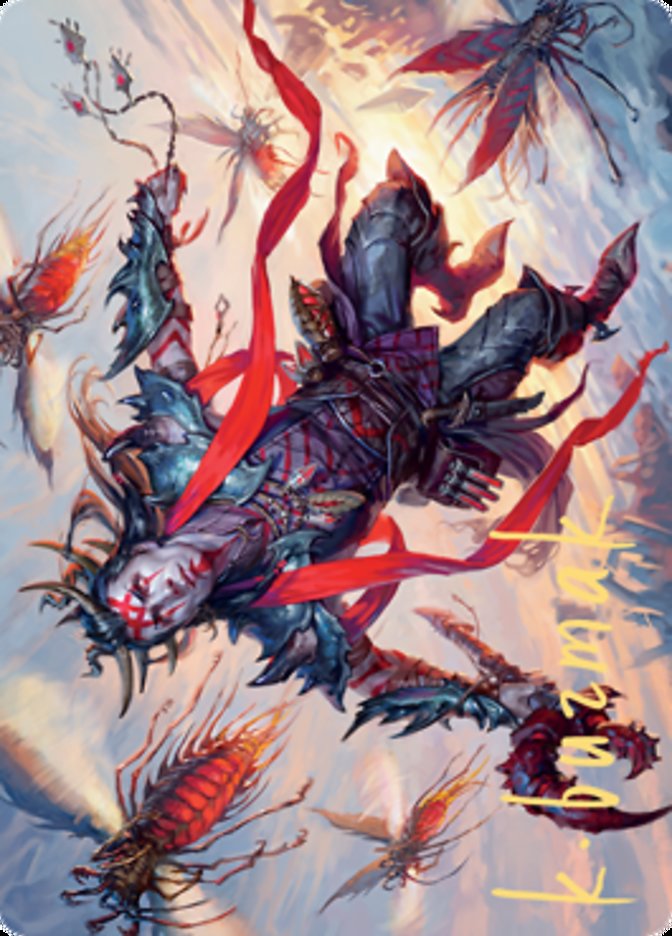 Scion of the Swarm Art Card (Gold-Stamped Signature) [Zendikar Rising Art Series] | North Game Den
