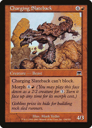 Charging Slateback [Onslaught] | North Game Den