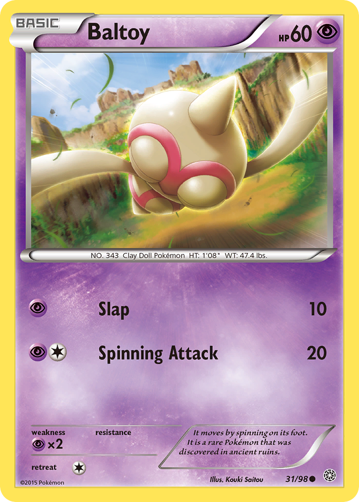 Baltoy (31/98) [XY: Ancient Origins] | North Game Den