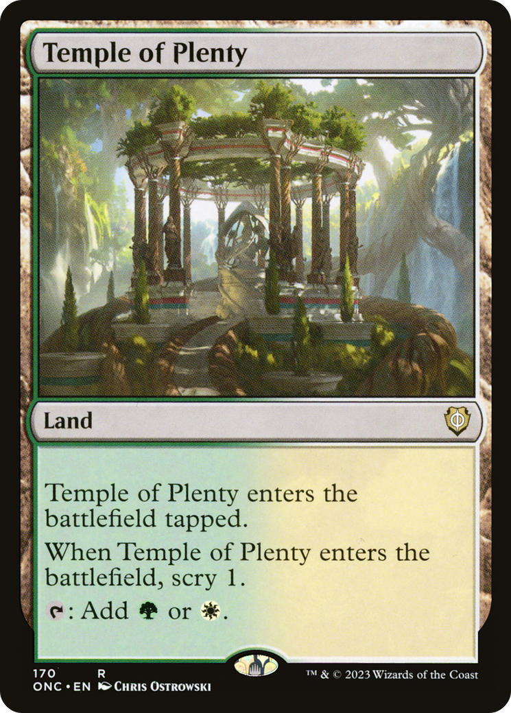 Temple of Plenty [Phyrexia: All Will Be One Commander] | North Game Den