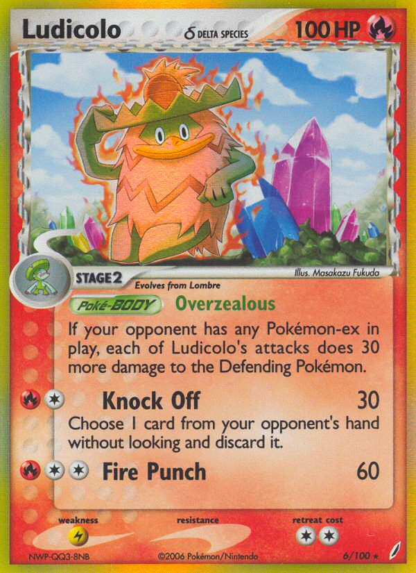 Ludicolo (6/100) (Delta Species) [EX: Crystal Guardians] | North Game Den
