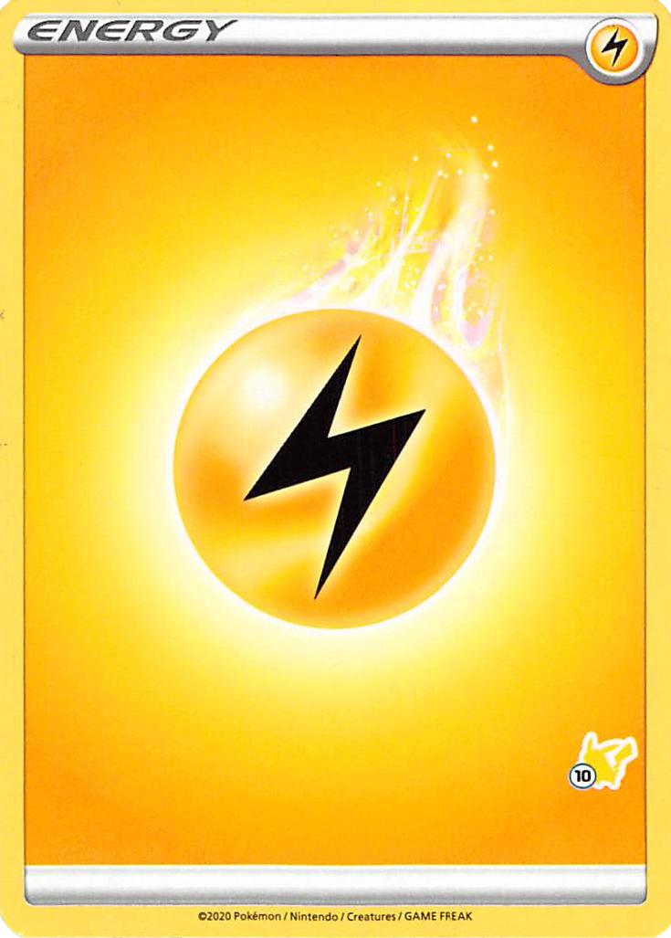 Lightning Energy (Pikachu Stamp #10) [Battle Academy 2022] | North Game Den