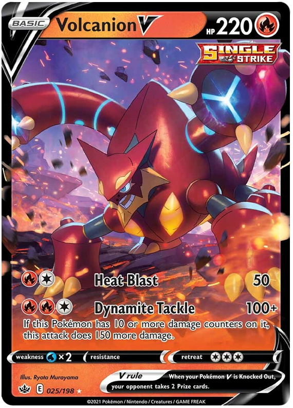 Volcanion V (025/198) [Sword & Shield: Chilling Reign] | North Game Den