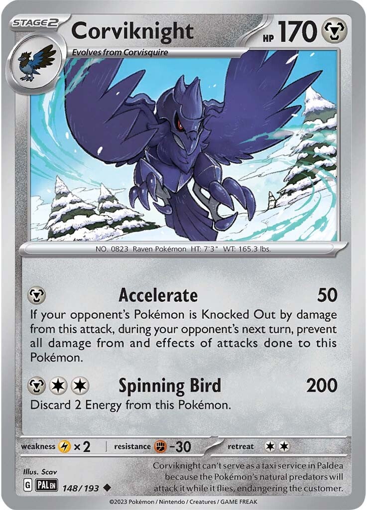 Corviknight (148/193) [Scarlet & Violet: Paldea Evolved] | North Game Den