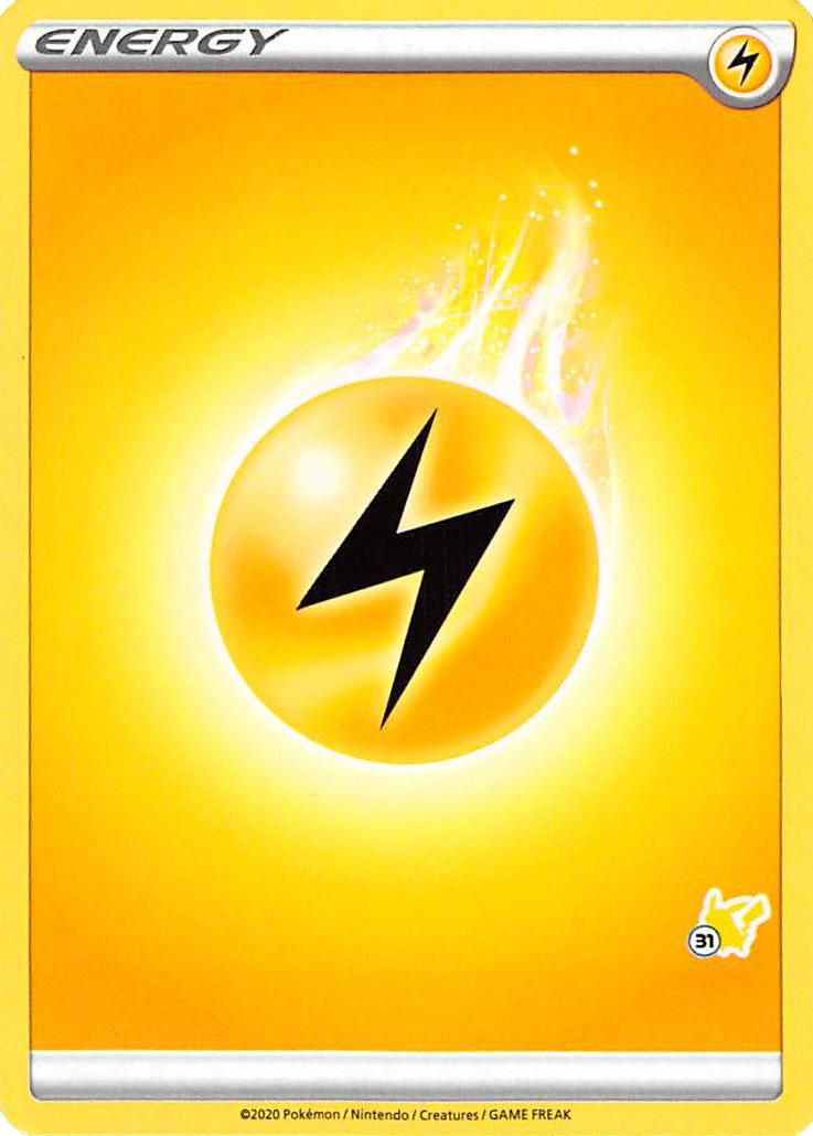 Lightning Energy (Pikachu Stamp #31) [Battle Academy 2022] | North Game Den